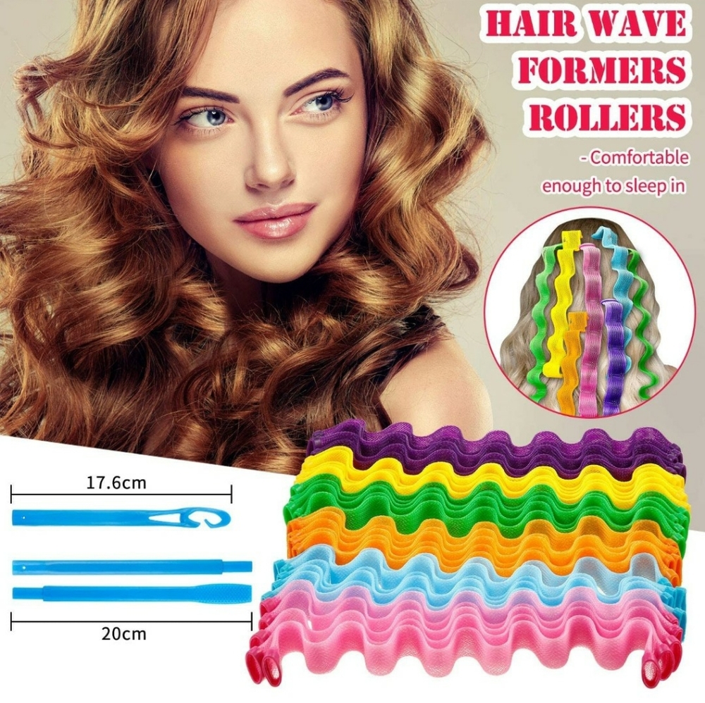Heatless Hair Waves Curlers (30 pieces)